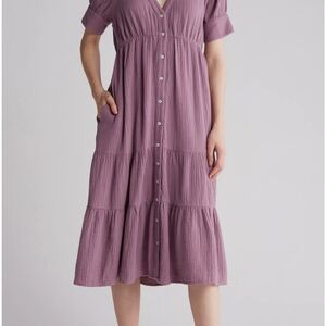 Madewell Dusty Purple Midi Dress